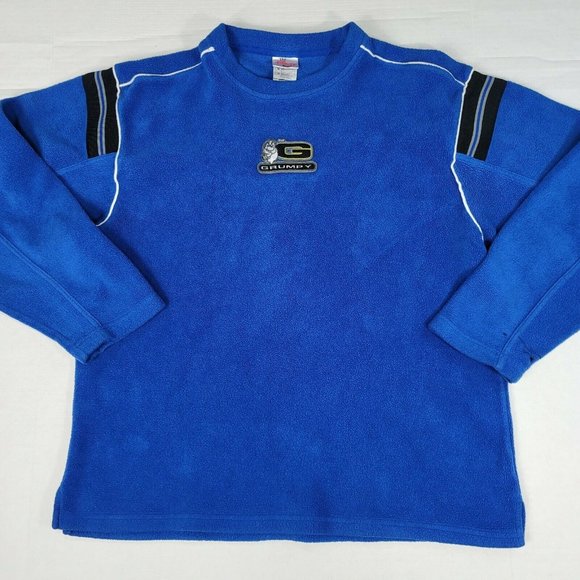 Disney Store Other - The Disney Store Men's Blue Fleece Pullover Sweater GRUMPY Snow White Medium
